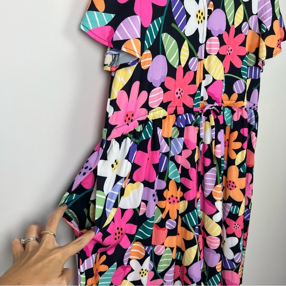 LPD Little Party Dress Justine Spring Fling Jumpsuit One-Piece Floral Size S 10 - Picture 9 of 14